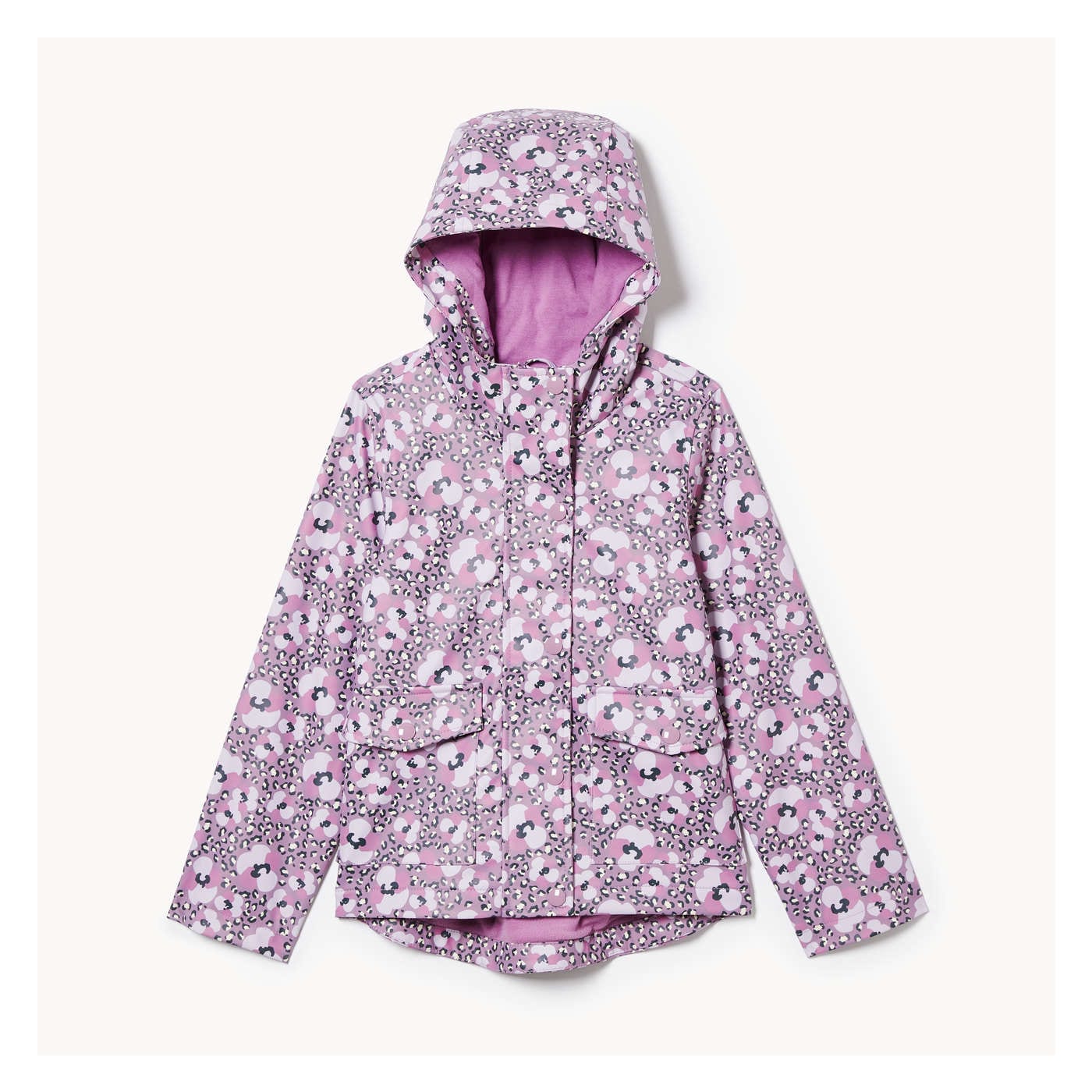 Kid Girls' Raincoat in Open Violet from Joe Fresh